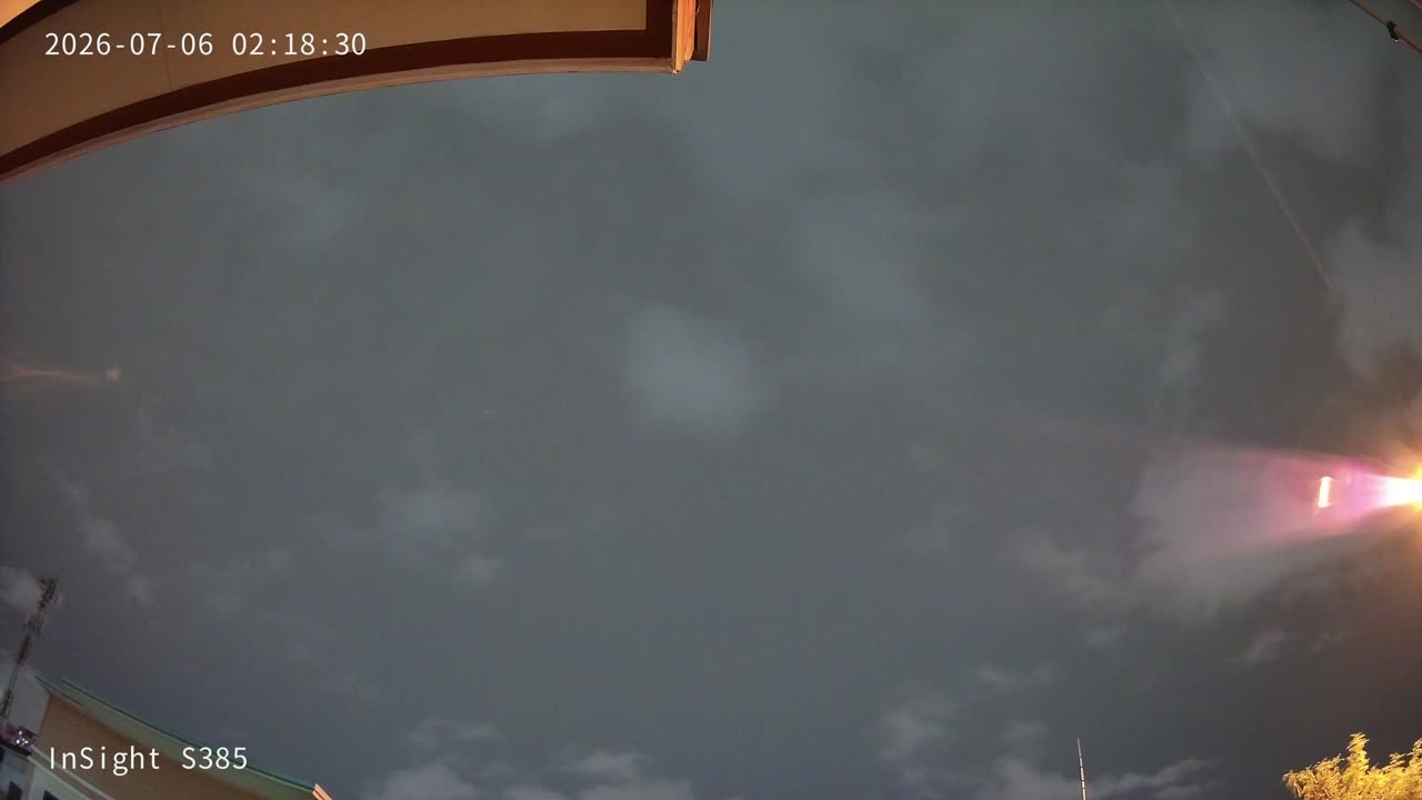 Latest east-facing sky camera snapshot